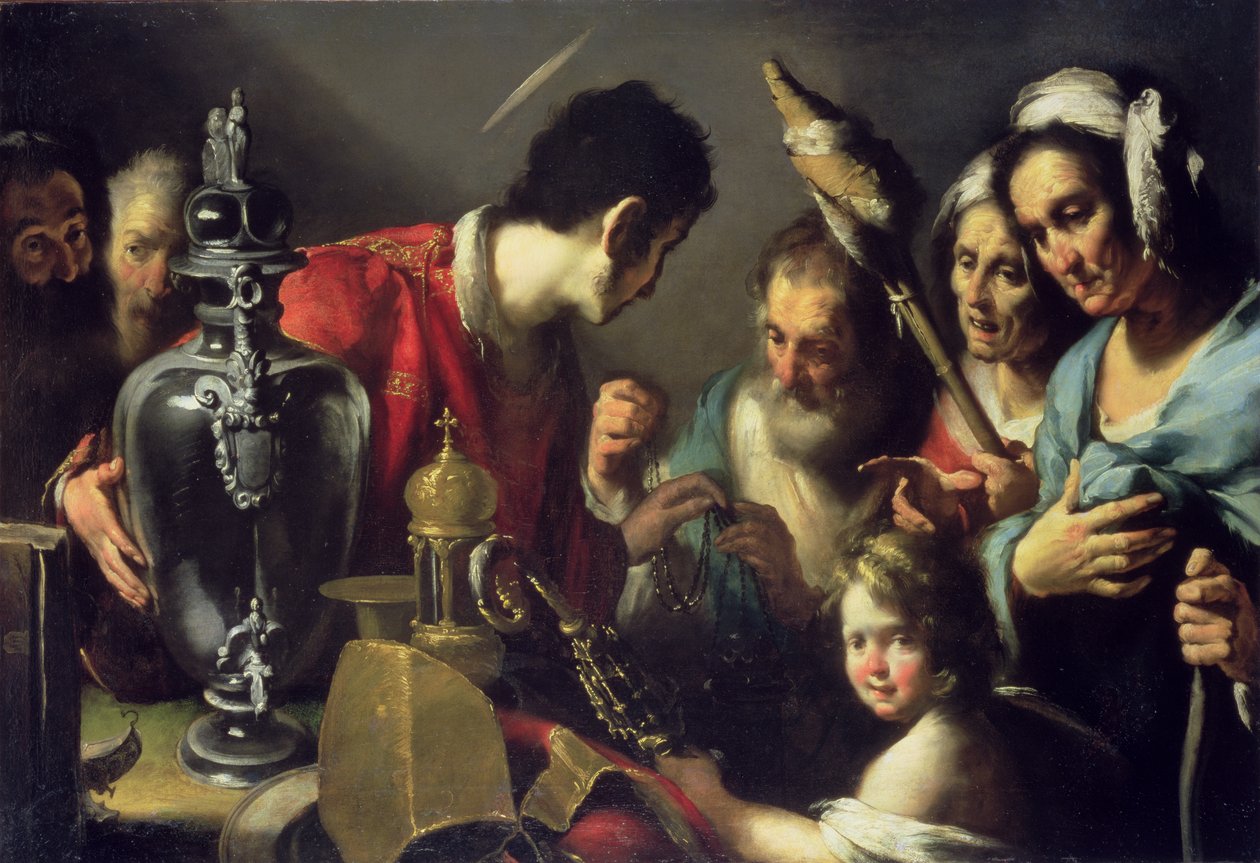 A caridade de São Lourenço de Bernardo Strozzi