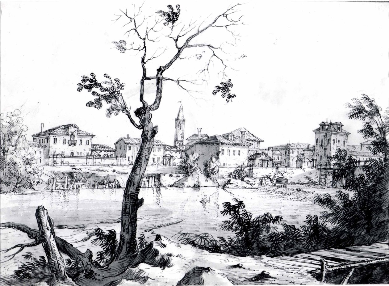 Uma aldeia no Brenta de Bernardo Bellotto