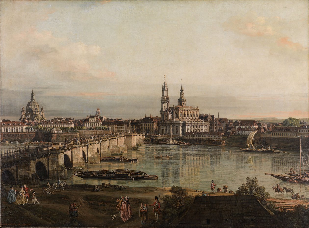 Vista de Dresden de Bernardo Bellotto