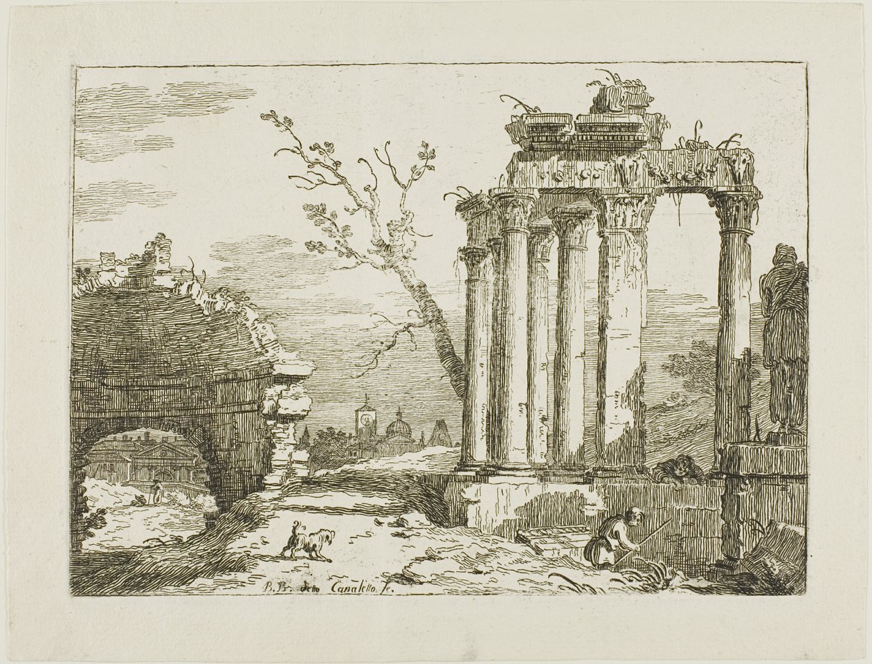 Paisagem com ruínas de Bernardo Bellotto