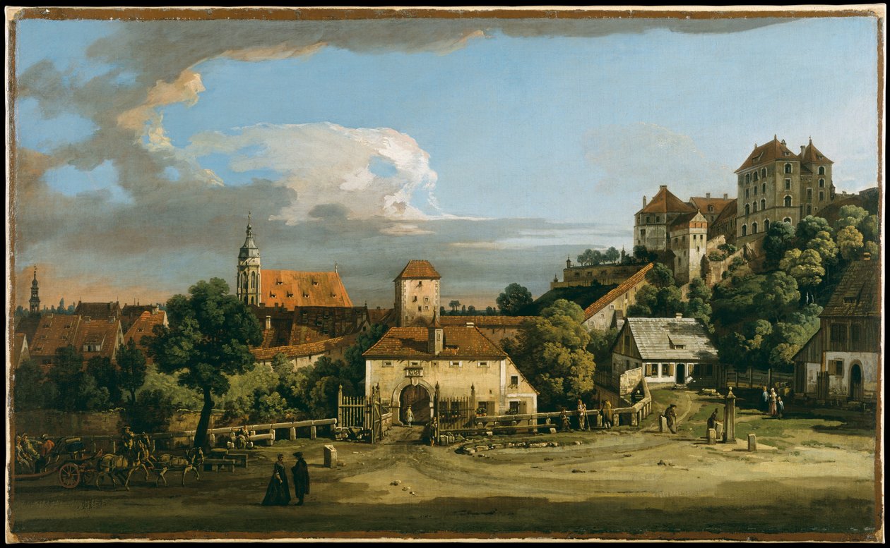 Pirna: a Obertor vista do sul de Bernardo Bellotto