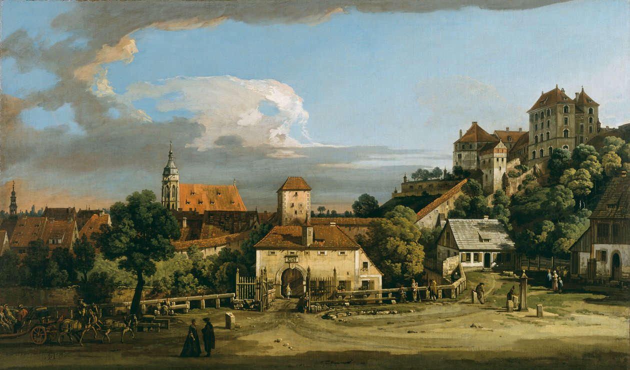 Pirna: O Obertor do Sul, c.1760 (óleo sobre tela) de Bernardo Bellotto
