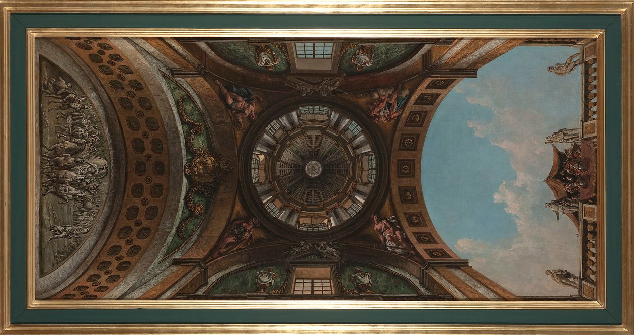 Projeto de pinturas para a sala do Castelo de Ujazdowski em Varsóvia de Bernardo Bellotto