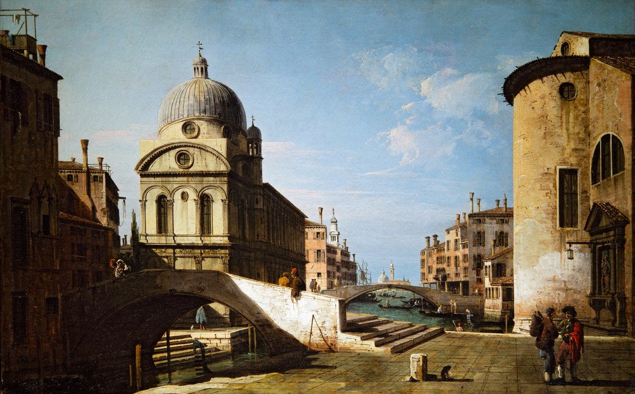 Santa Maria dei Miracoli com parte de Santa Maria Nova, Veneza de Bernardo Bellotto