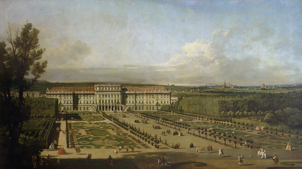 Palácio de Schonbrunn e jardins, 1759-61 de Bernardo Bellotto