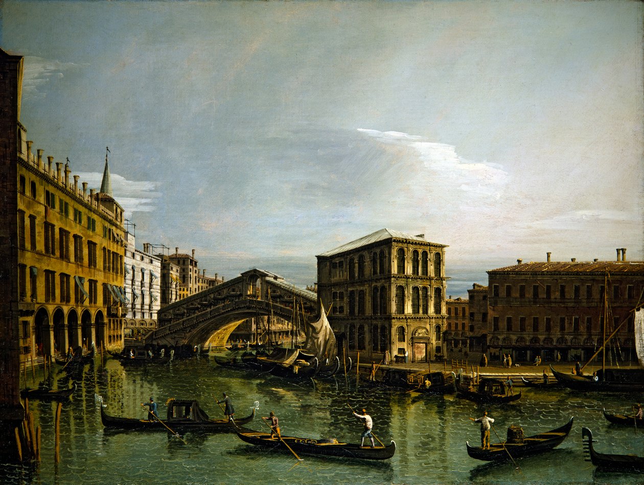 O Grande Canal, Veneza de Bernardo Bellotto