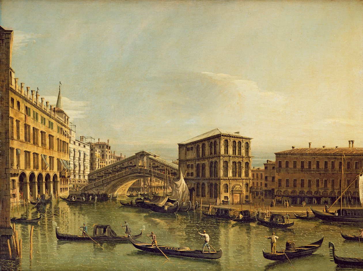 O Grande Canal, Veneza de Bernardo Bellotto