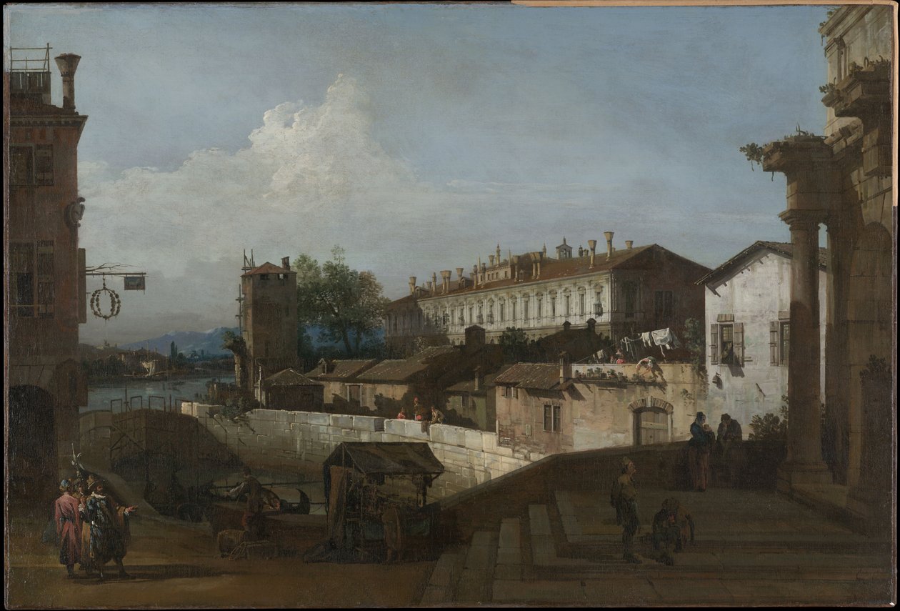 A eclusa de Dolo de Bernardo Bellotto