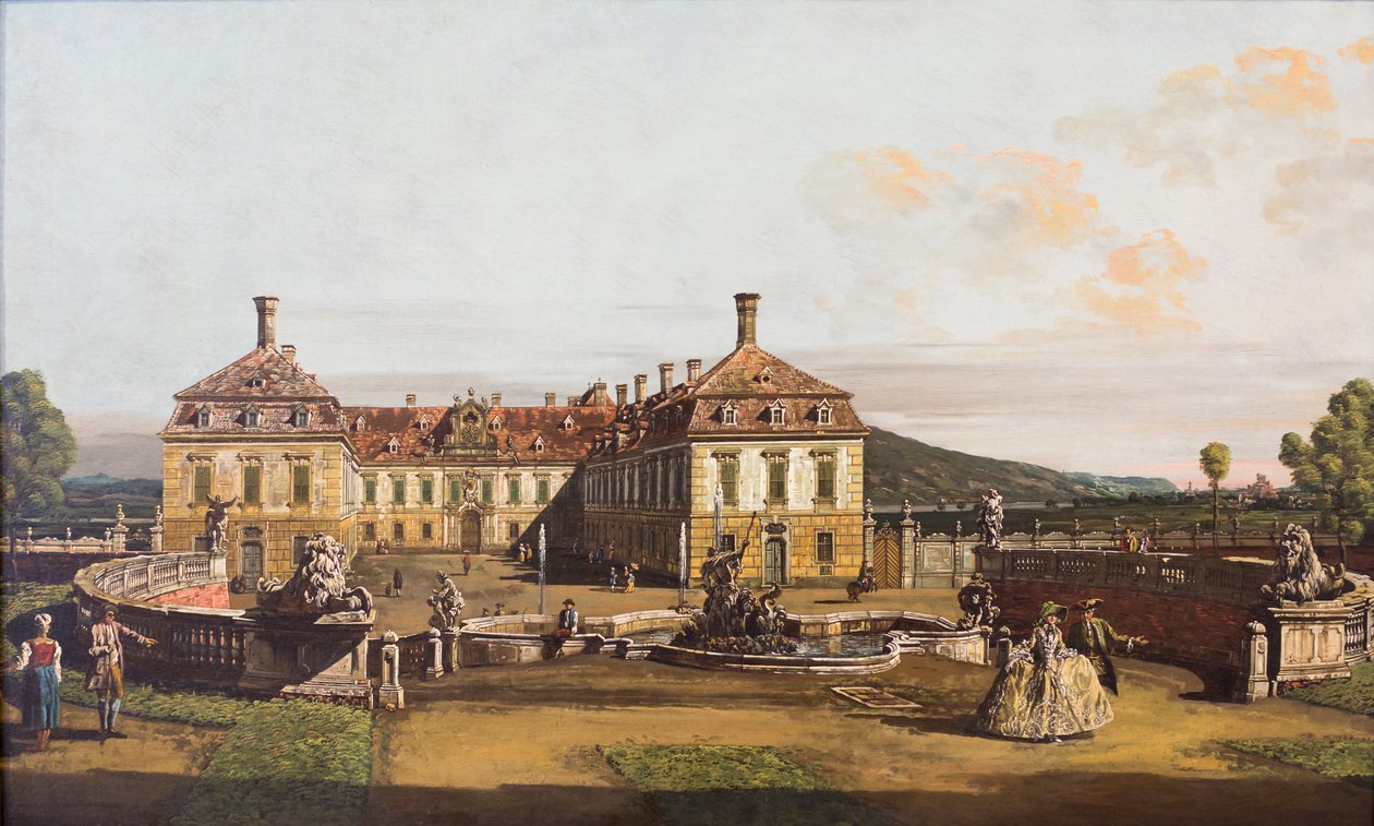 O palácio imperial de Sclosshof de Bernardo Bellotto