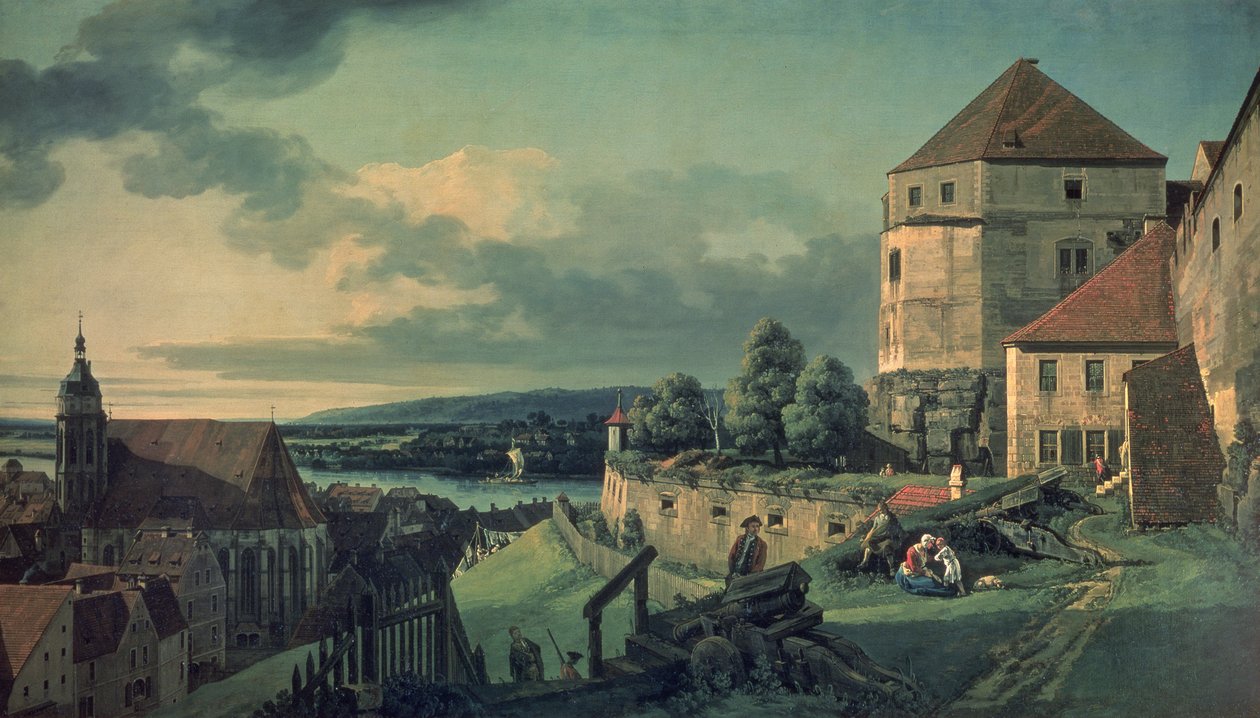 Vista do Castelo (Vista de Pirna) de Bernardo Bellotto