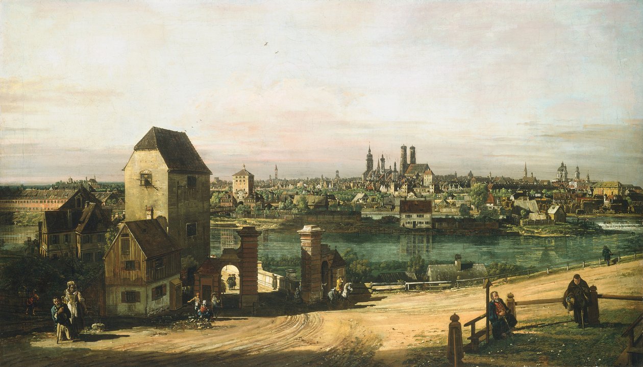 Vista de Munique, c. 1761. de Bernardo Bellotto