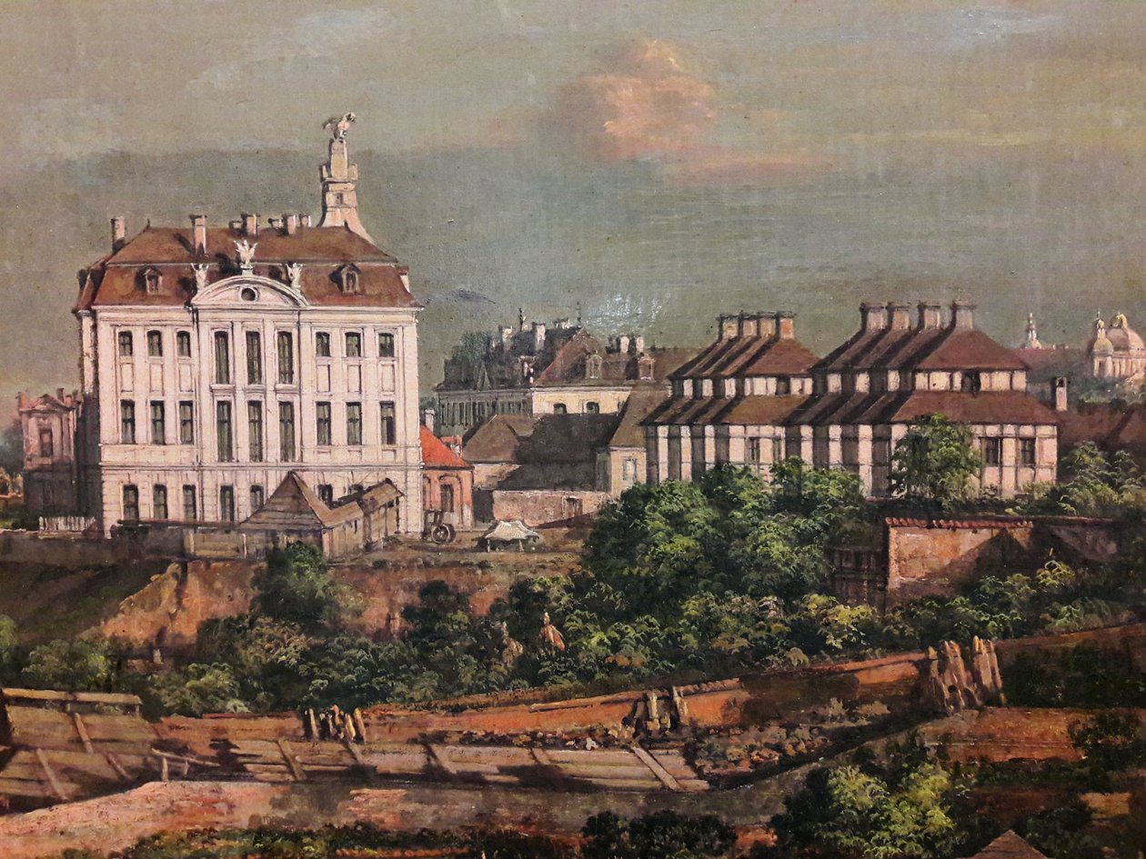 Vista de Varsóvia a partir do Castelo Real (detalhe) de Bernardo Bellotto