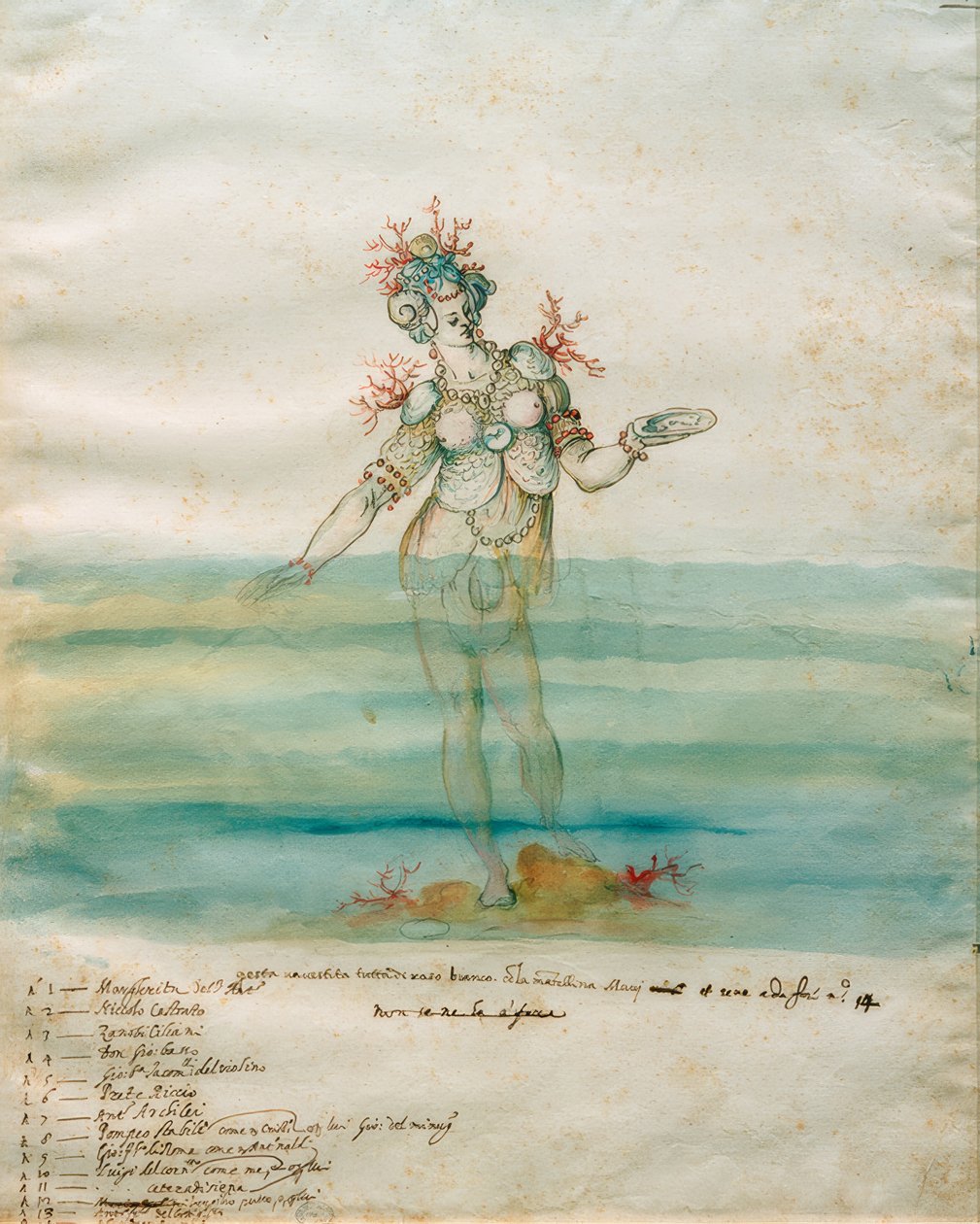 Ninfa do mar de Bernardo Buontalenti