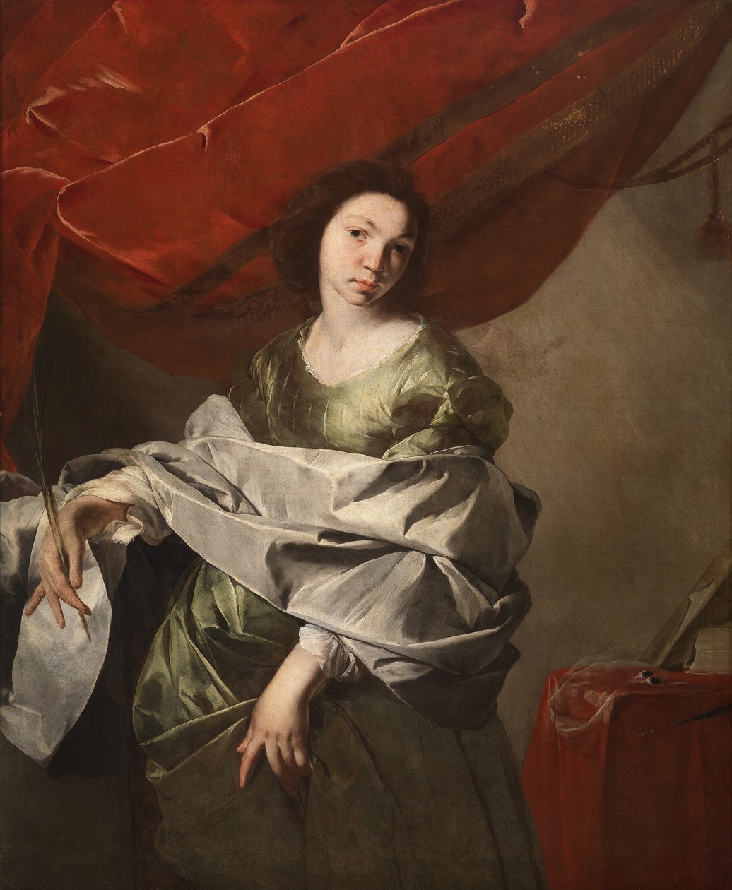 Santa Lúcia, ca 1645-1648. de Bernardo Cavallino