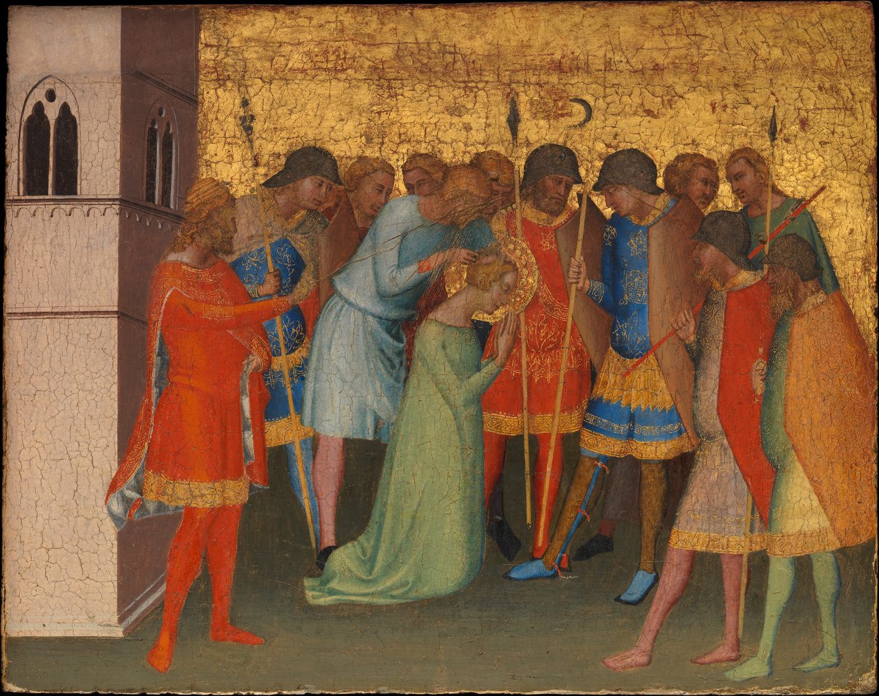 Santa Reparata Preparada para Execução, c.1327-48 (tempera sobre madeira) de Bernardo Daddi