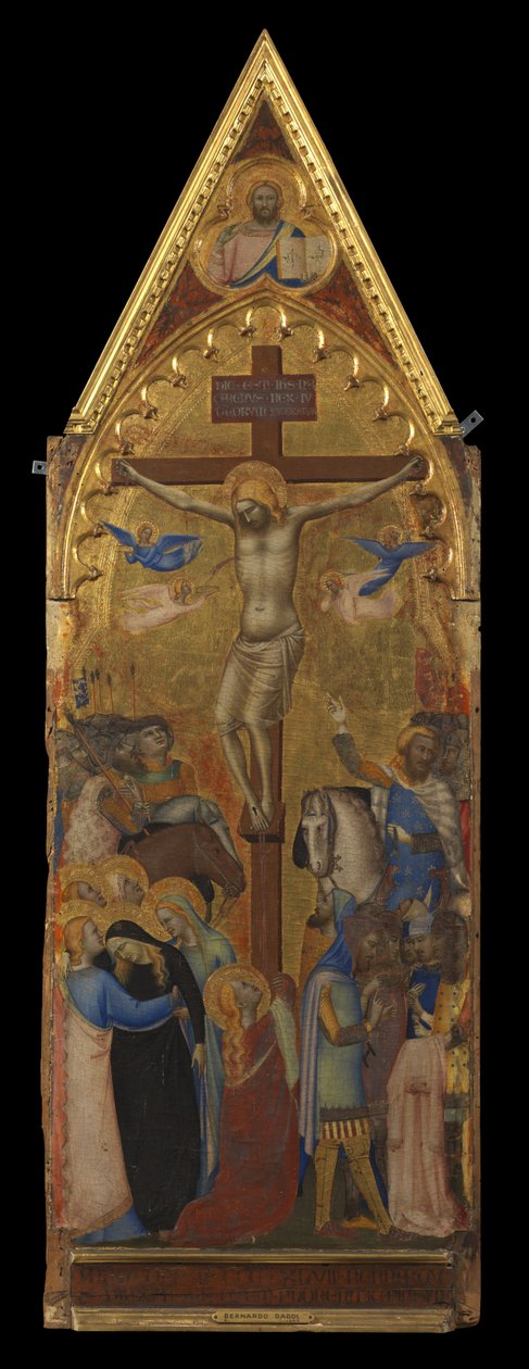 A Crucificação (painel central) (recto) de Bernardo Daddi