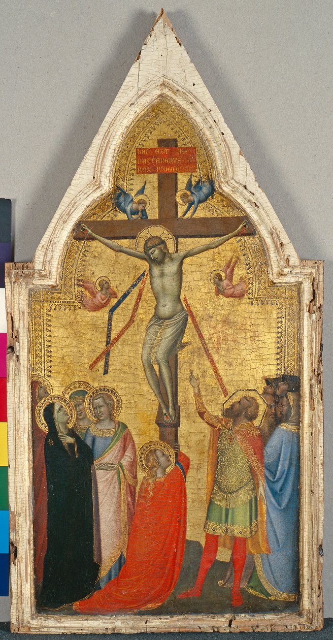 A Crucificação, c.1340 (têmpera sobre madeira de choupo) de Bernardo Daddi