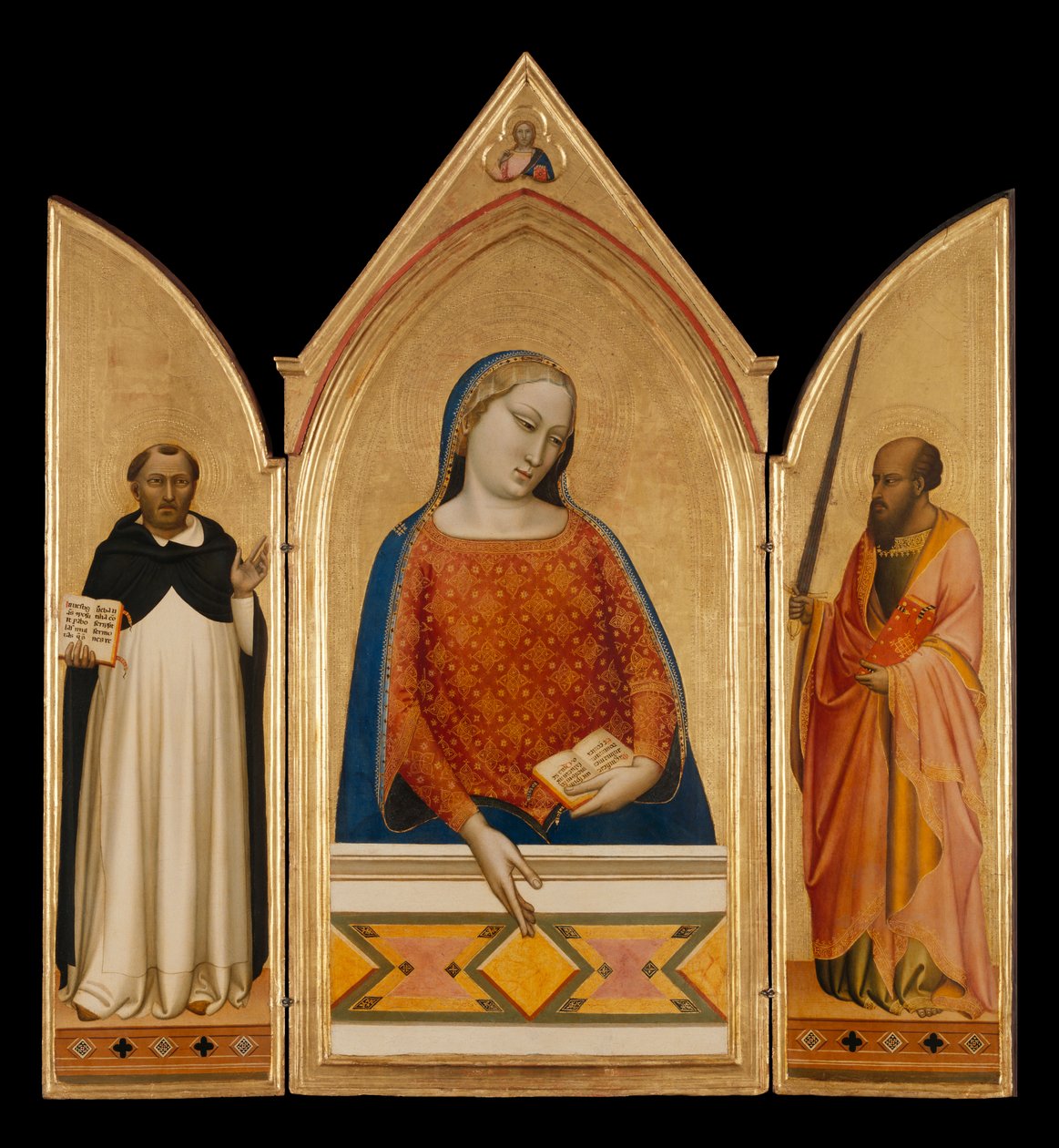 A Virgem Maria com os Santos Tomás de Aquino e Paulo de Bernardo Daddi