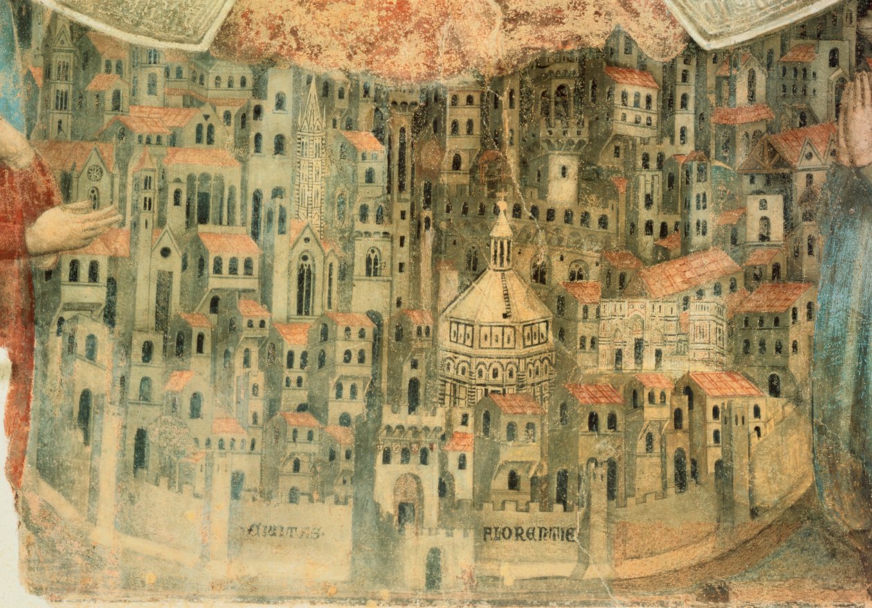 Vista de Florença, detalhe de 