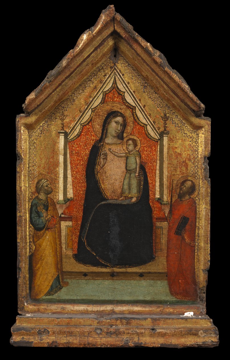 Virgem e Menino com São Pedro e São Paulo, c.1340 de Bernardo Daddi