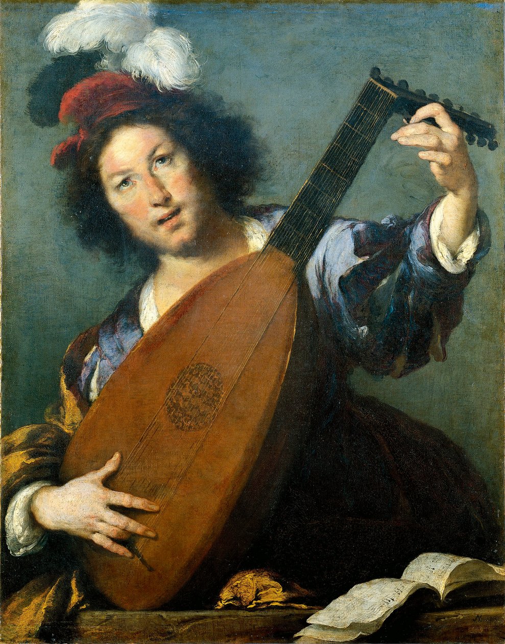 Áustria, Viena, The Lute Player de Bernardo Strozzi