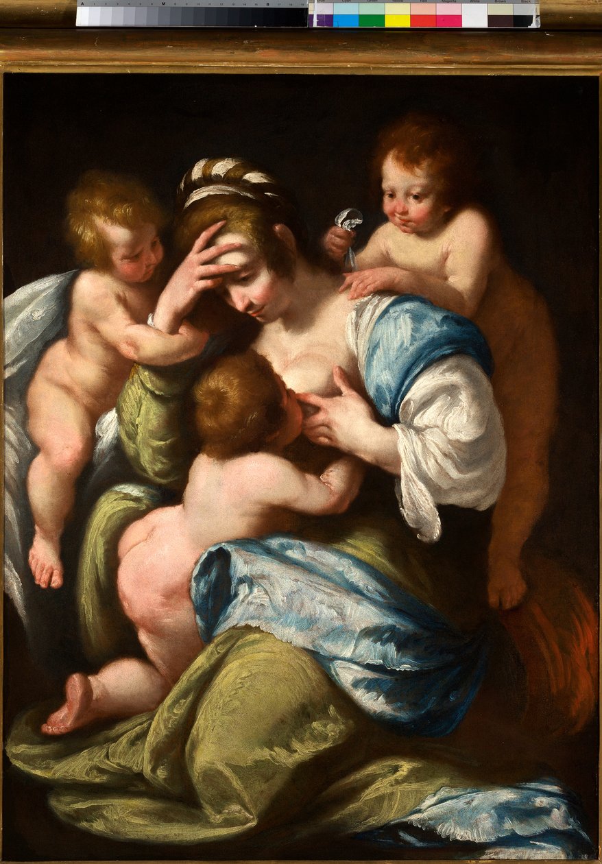 Caridade cristã, c.1610 (óleo sobre tela) de Bernardo Strozzi