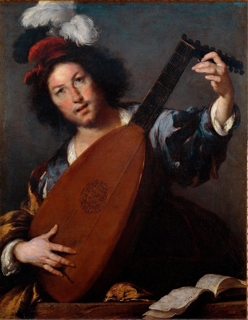 Tocador de alaúde de Bernardo Strozzi