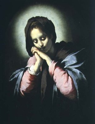 A Madona em Adoração de Bernardo Strozzi