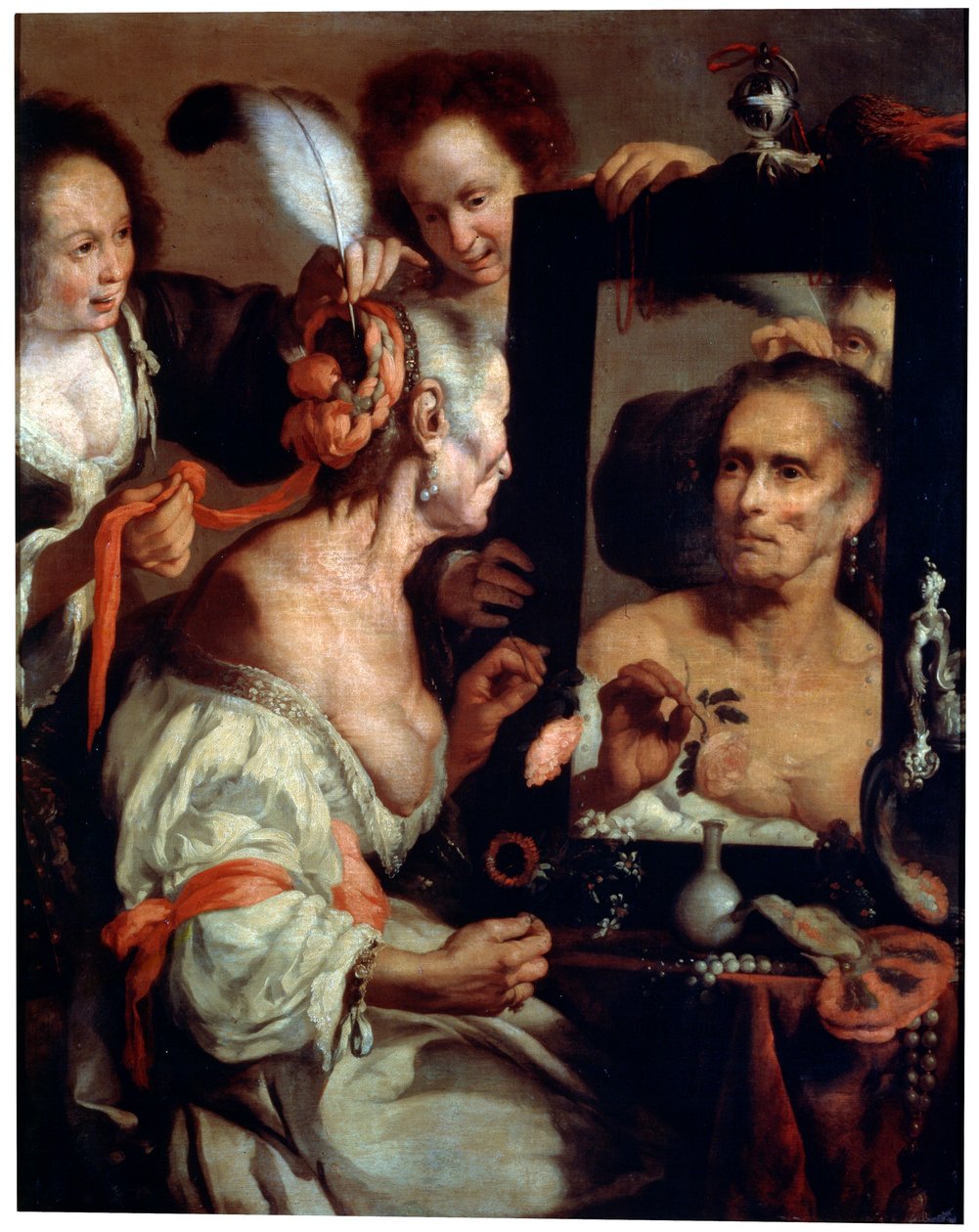 Old Coquette Vanitas, depois de 1630. de Bernardo Strozzi