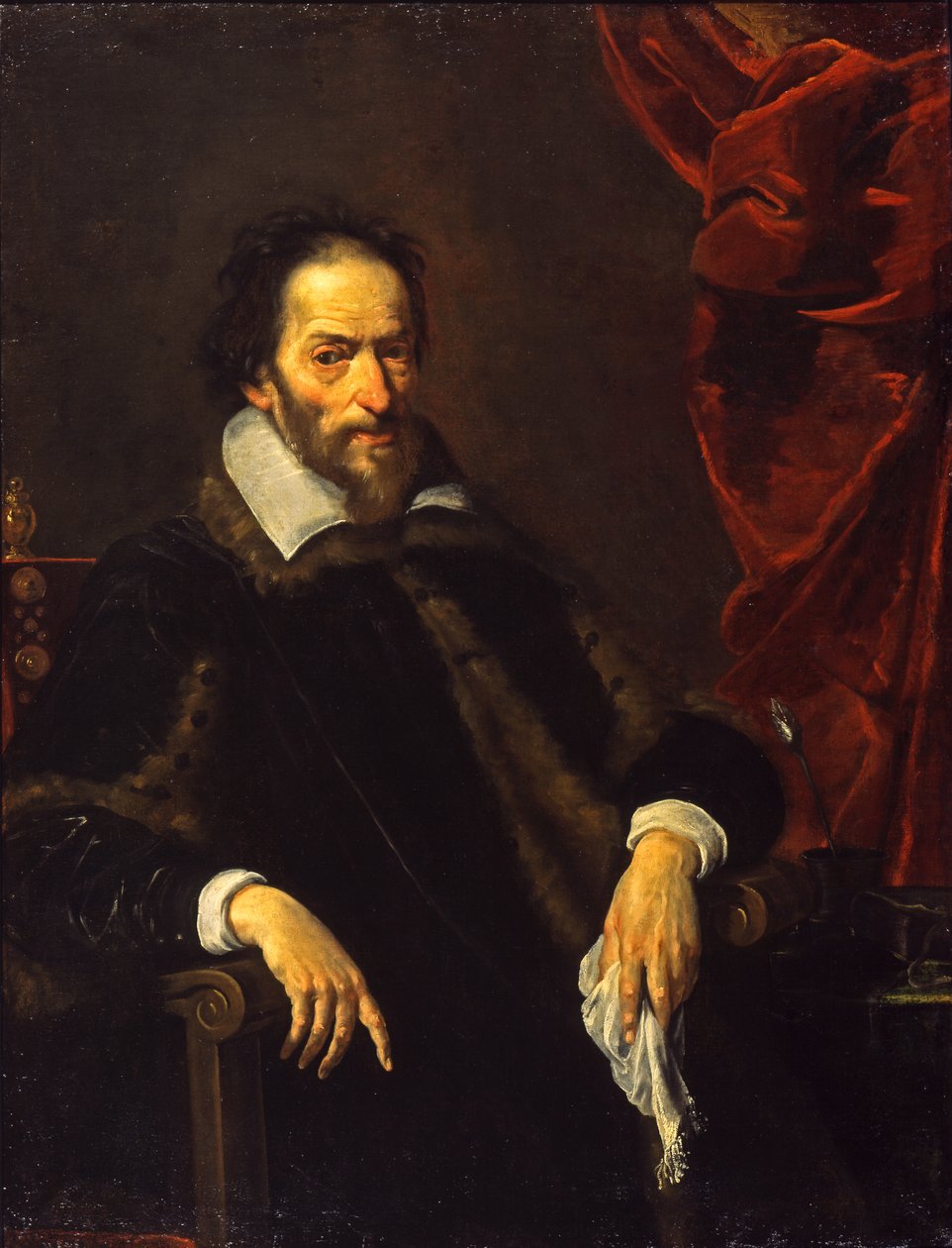 Retrato de um cavalheiro, c.1625-1632 de Bernardo Strozzi