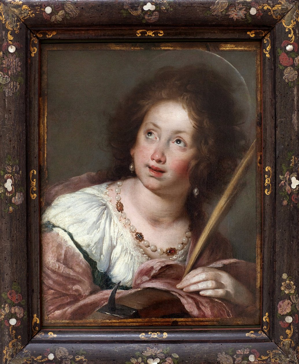 Santa Catarina de Alexandria (ca. 290- mártir 307). Pintura de Bernardo Strozzi, conhecido como Cappucino (1581-1644), óleo sobre tela, antes de 1630. Arte italiana do século XVII. Staatsgalerie, Stuttgart (Alemanha). de Bernardo Strozzi
