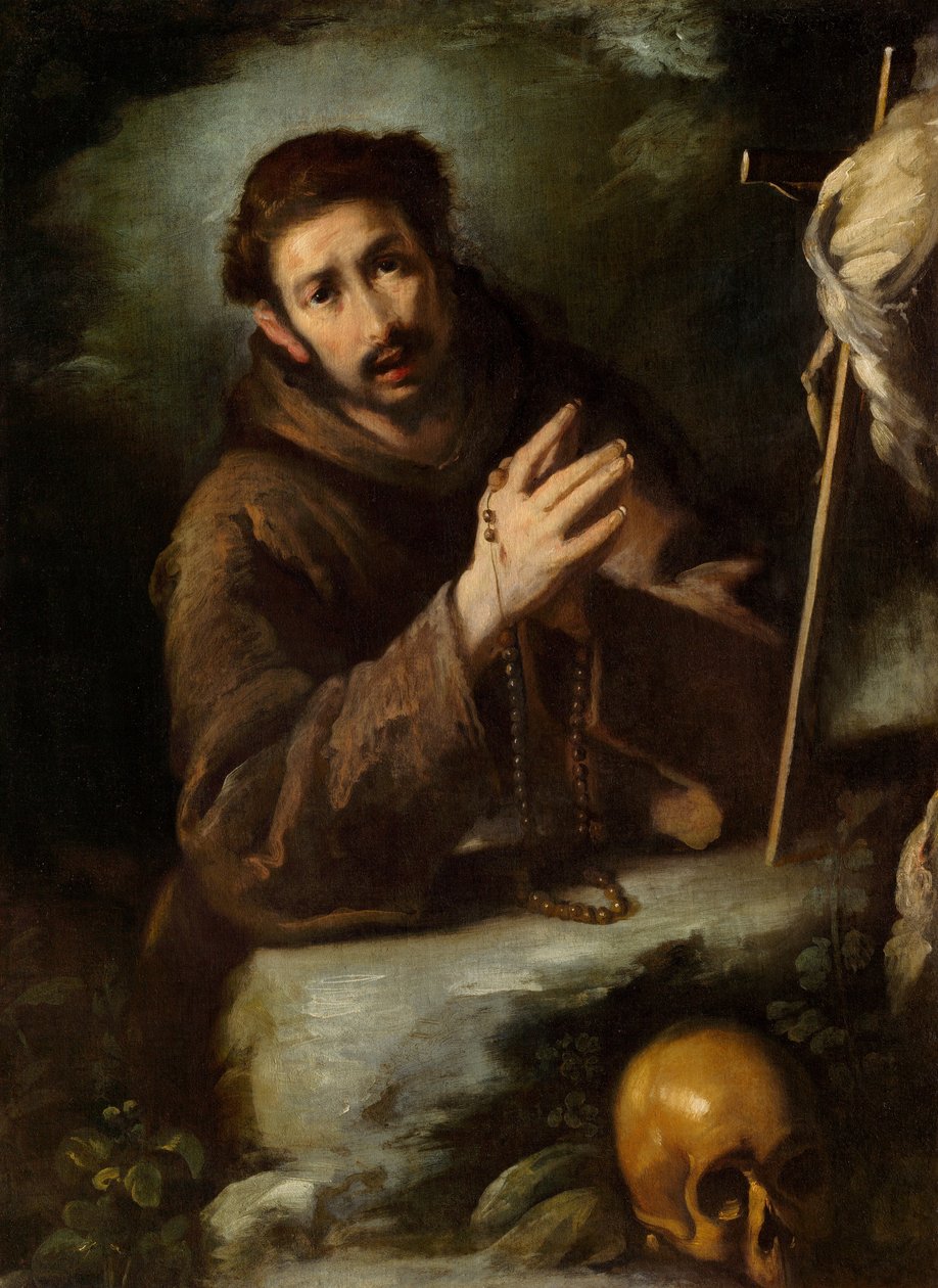 São Francisco em oração de Bernardo Strozzi