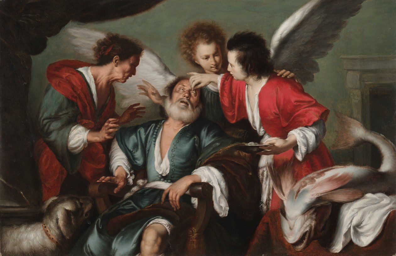 A cura de Tobit, c. 1625 de Bernardo Strozzi