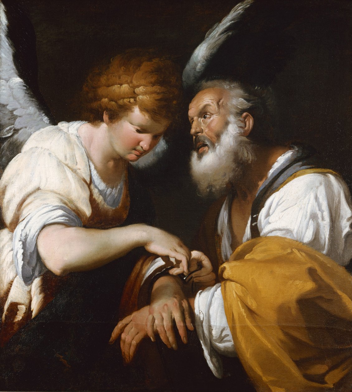 A libertação de São Pedro, c. 1635 de Bernardo Strozzi