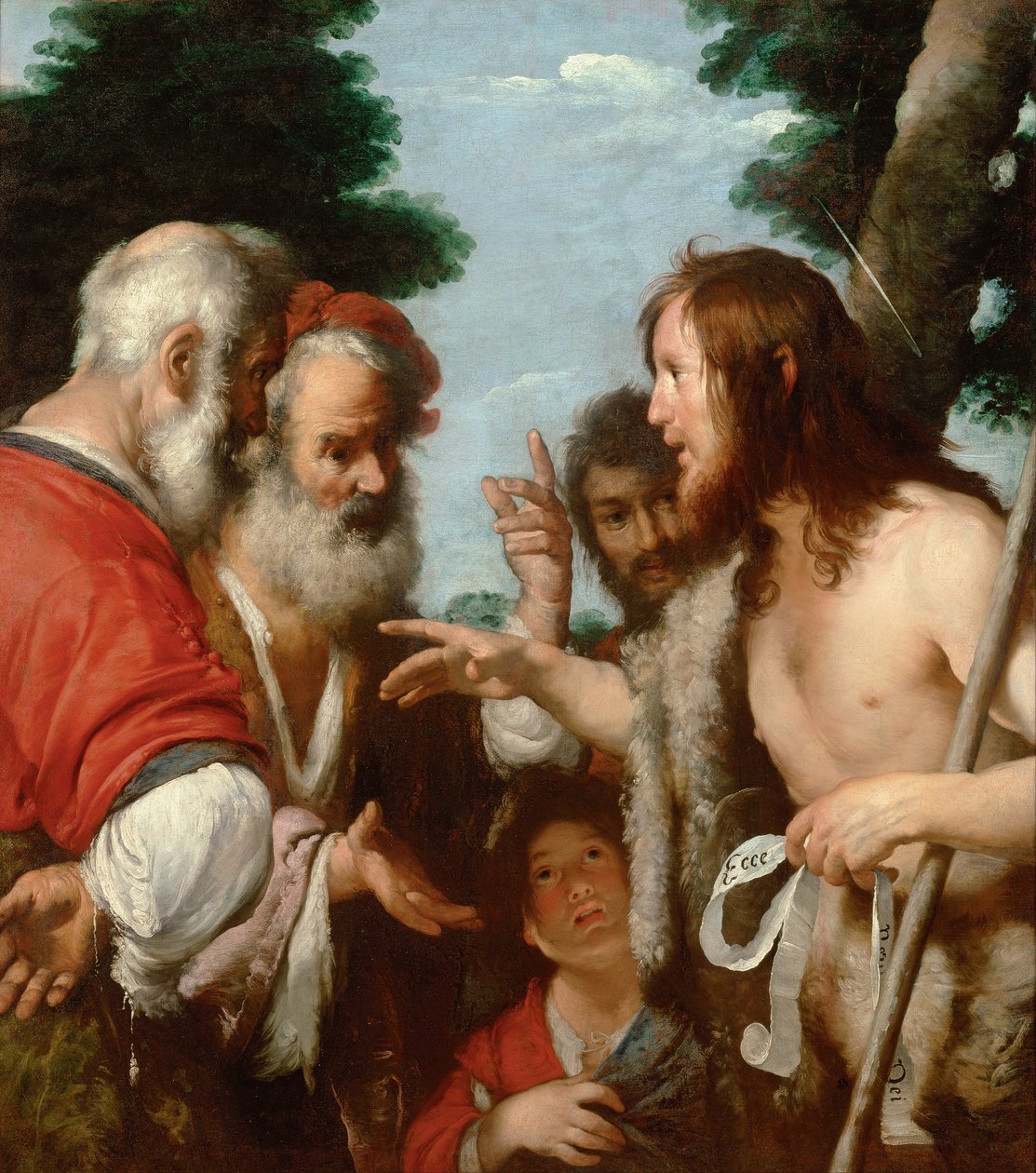 O Sermão de São João Batista, c. 1644 de Bernardo Strozzi