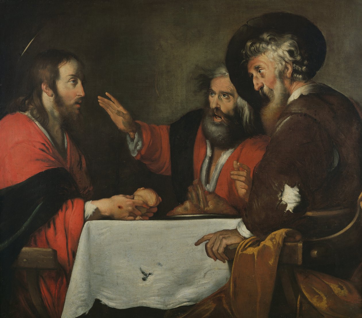 A ceia em Emaús de Bernardo Strozzi
