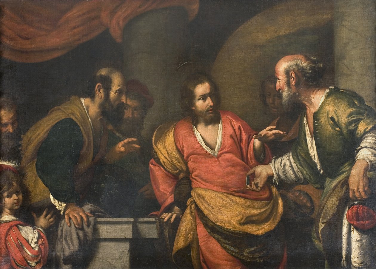O dinheiro do tributo, c. 1631 de Bernardo Strozzi