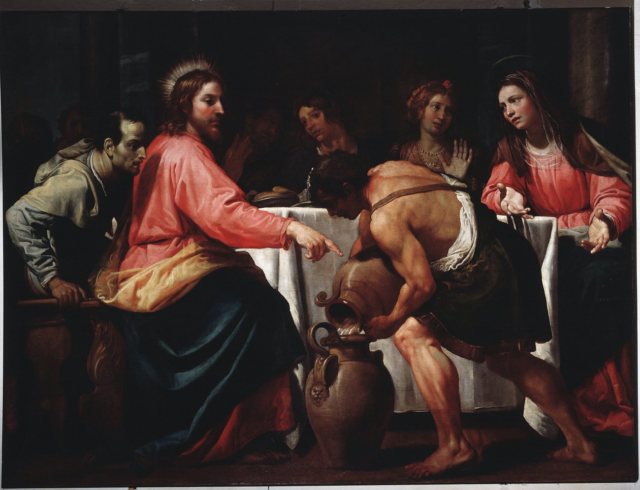 O casamento em Caná (óleo sobre tela de Bernardo Strozzi