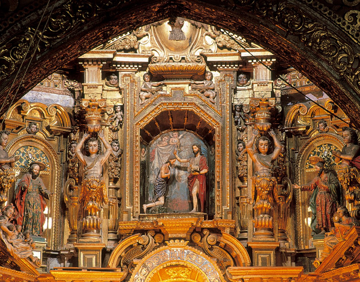 Retábulo da Igreja de San Francisco, Quito, Pichincha, Equador de Bernardo de Legarda