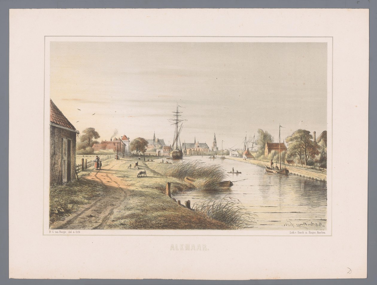 Paisagem urbana de Alkmaar
Alkmaar (título da série sobre o objecto) de Bernardus Gerardus ten Berge