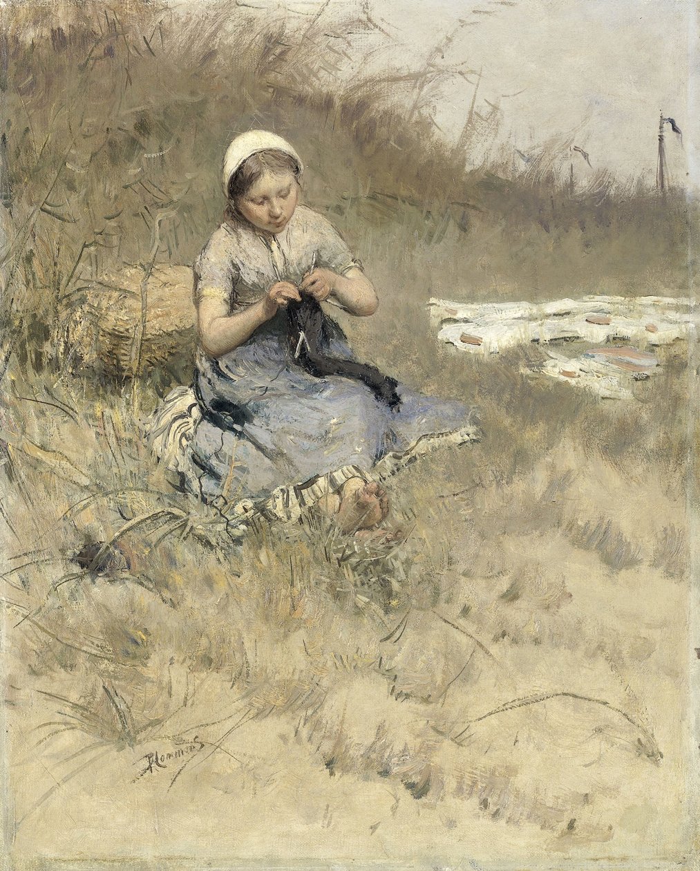 Tricô menina de Bernardus Johannes Blommers