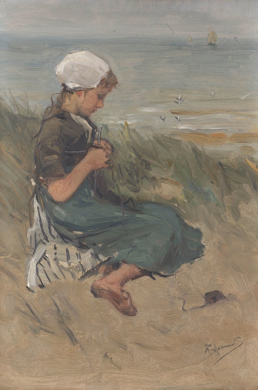 Malha de Rapariga nas Dunas de Bernardus Johannes Blommers