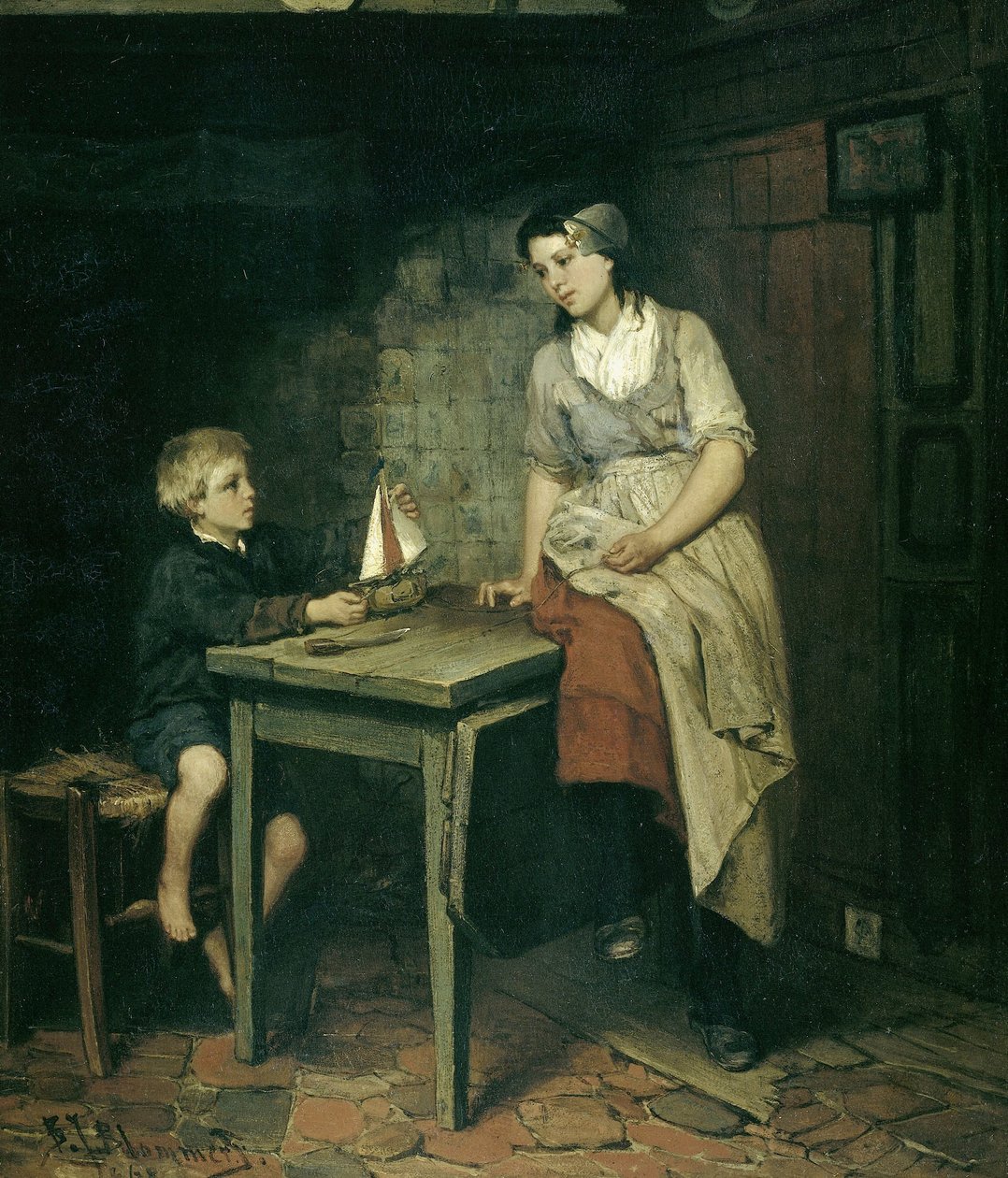 Os filhos do pescador de Bernardus Johannes Blommers