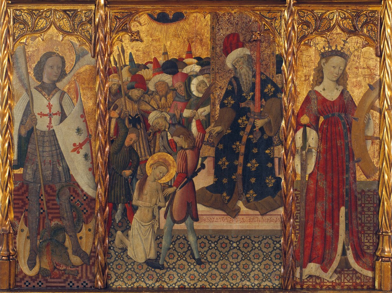 São Miguel, Martírio de Santa Eulália e Santa Catarina de Bernat Martorelli