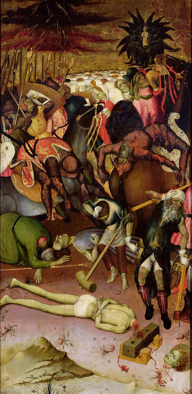 A Decapitação de São Jorge, painel de um retábulo, c.1435 de Bernat Martorelli