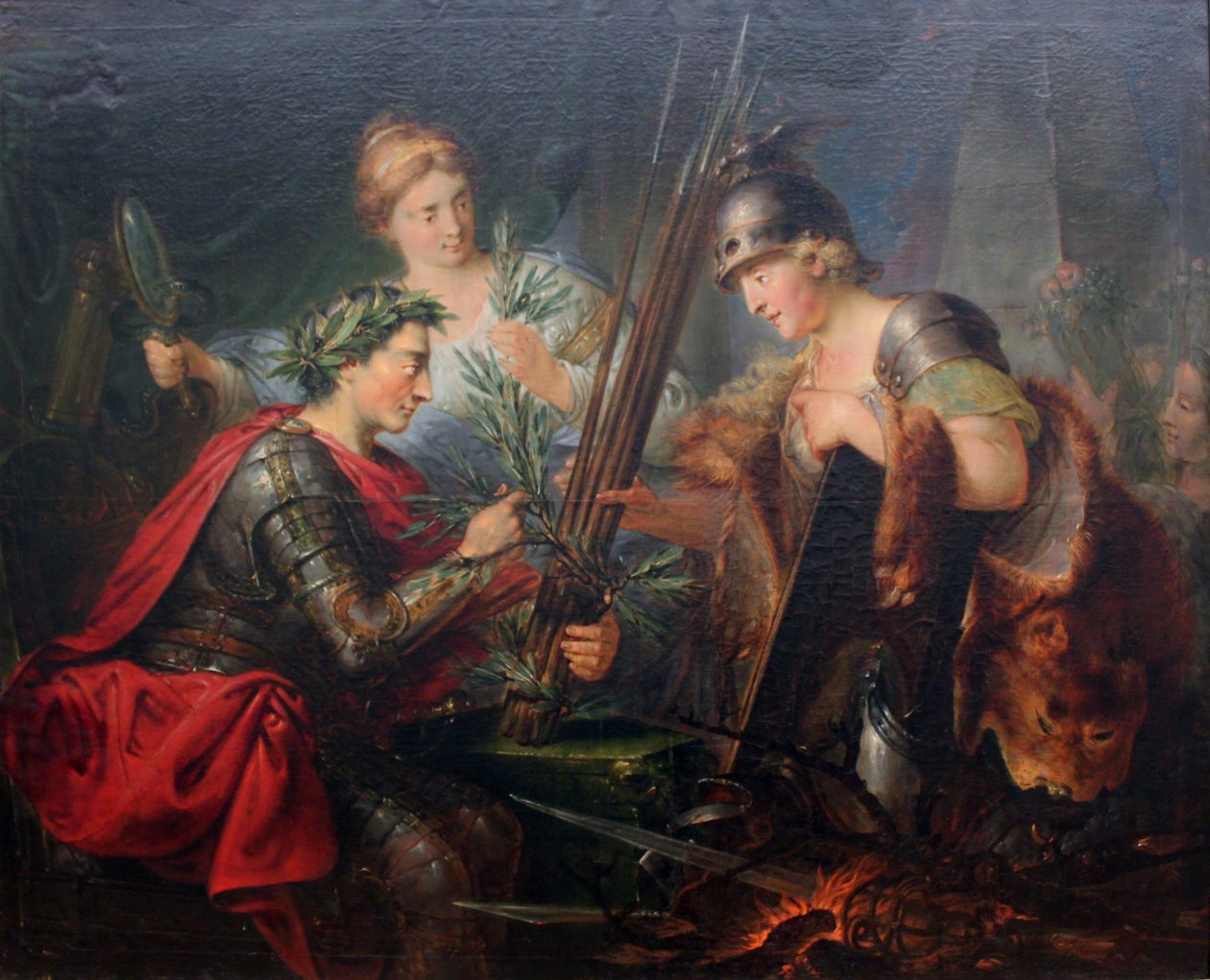 Alegoria sobre Frederico o Grande como fundador da Liga dos Príncipes Alemães 1785 de Bernhard Rode