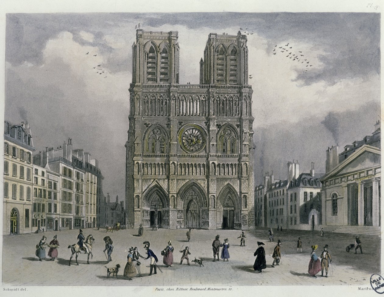 Nossa Senhora Catedral, 1832 de Bernhard Schmidt
