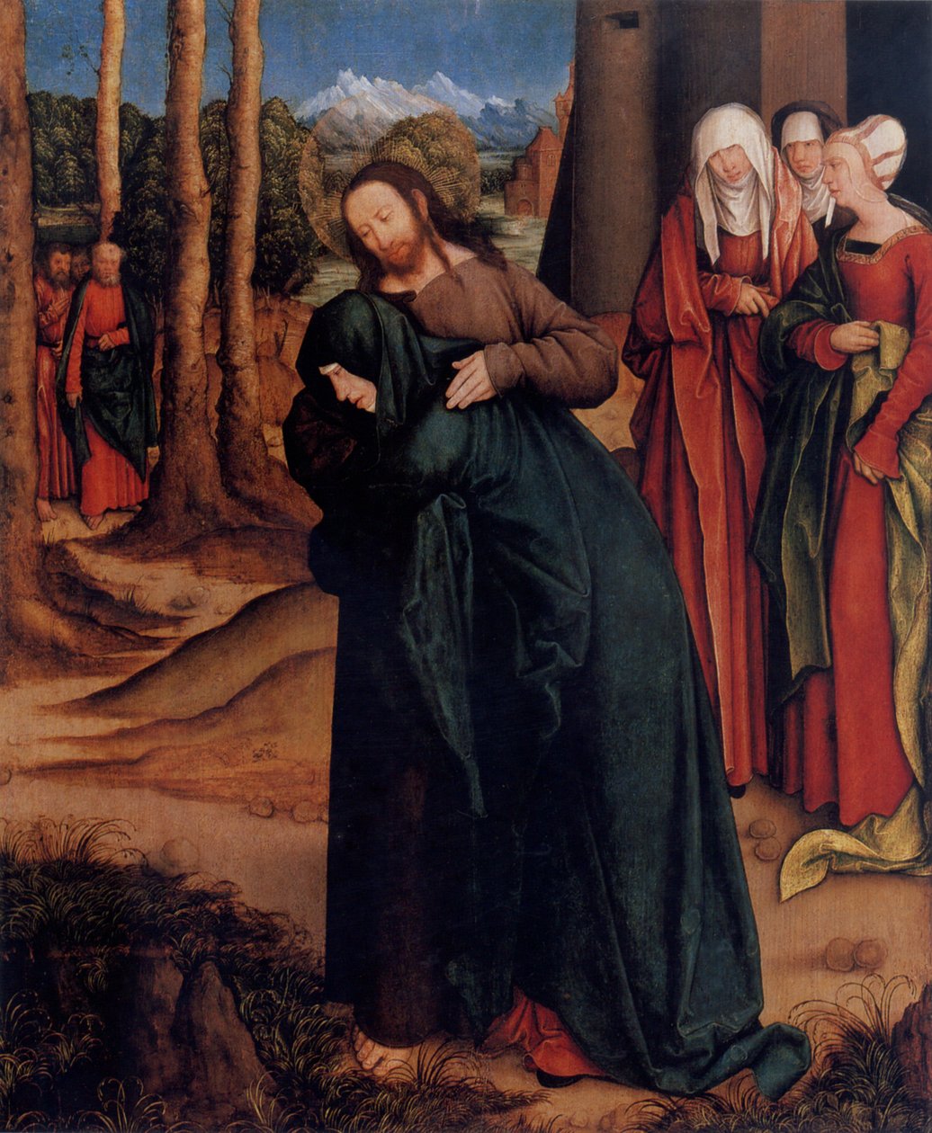 Cristo se despedindo de sua mãe de Bernhard Strigel