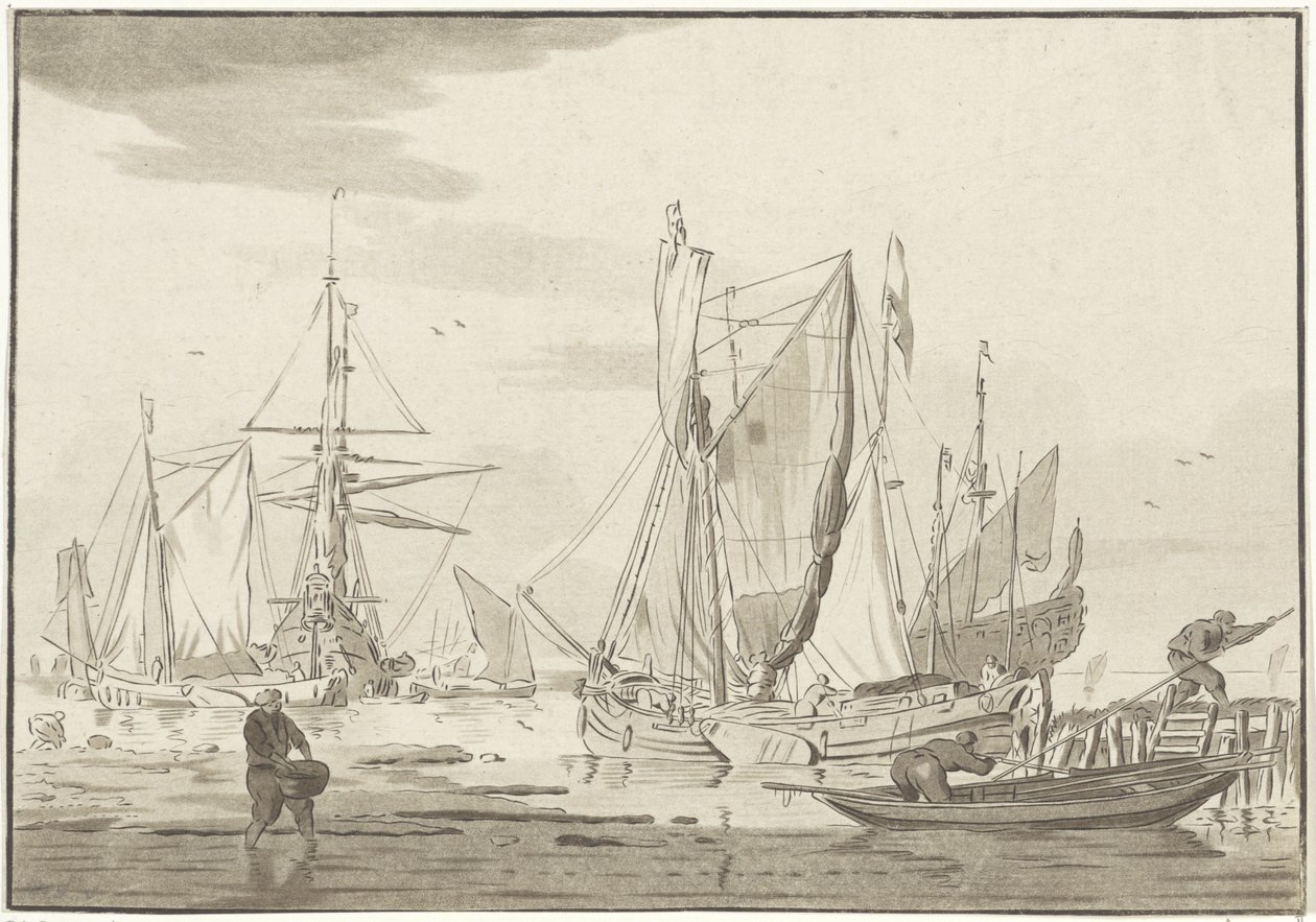 Descarga de navios atracados de Bernhard Schreuder
