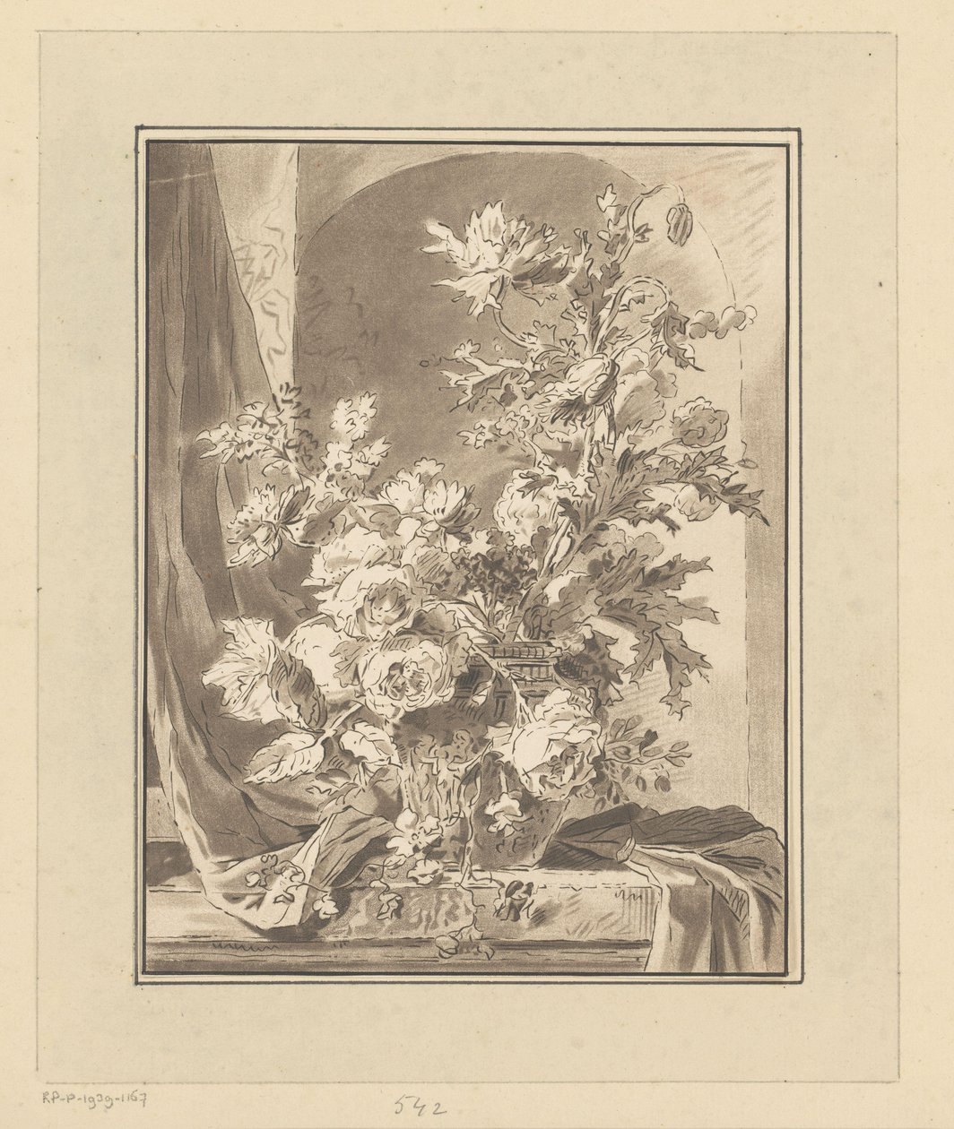 Vaso com flores para um nicho de Bernhard Schreuder